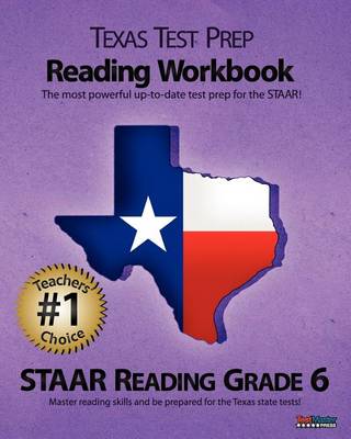 Book cover for Texas Test Prep Reading Workbook, Staar Reading Grade 6