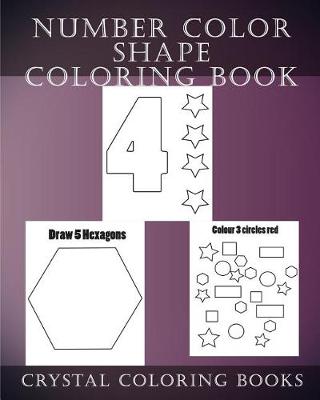 Book cover for Number Color Shape Activity Coloring Book