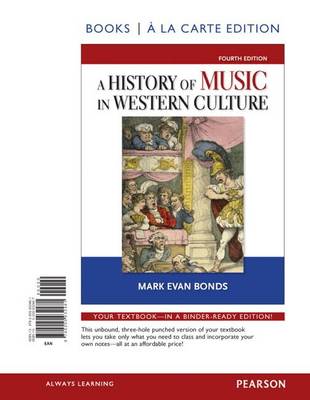 Book cover for History of Music in Western Culture, Books a la Carte Edition