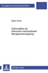 Book cover for Optionsplaene ALS Instrument Wertorientierter Managementverguetung