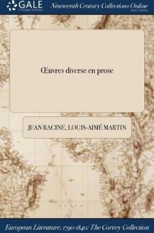 Cover of Oeuvres Diverse En Prose