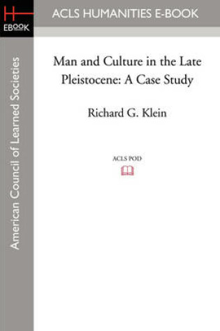 Cover of Man and Culture in the Late Pleistocene