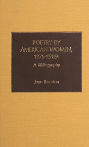 Book cover for Poetry by American Women 1975-1989