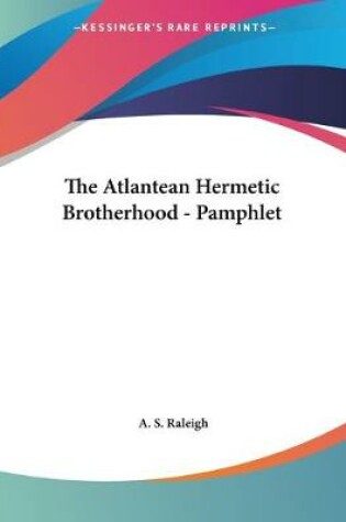 Cover of The Atlantean Hermetic Brotherhood - Pamphlet