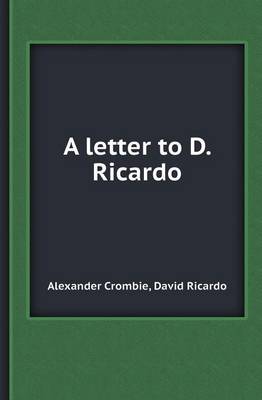 Book cover for A Letter to D. Ricardo