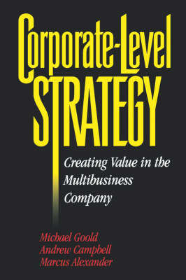 Book cover for Corporate-level Strategy