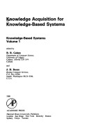 Book cover for Knowledge Acquisition for Knowledge-based Systems
