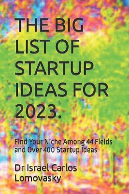 Cover of The Big List of Startup Ideas for 2023.