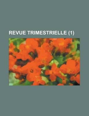 Book cover for Revue Trimestrielle (1)