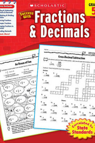 Cover of Scholastic Success with Fractions & Decimals: Grade 5 Workbook