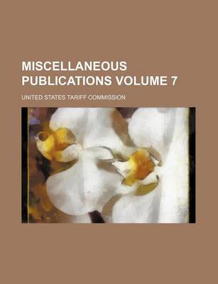 Book cover for Miscellaneous Publications Volume 7