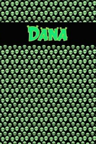 Cover of 120 Page Handwriting Practice Book with Green Alien Cover Dana