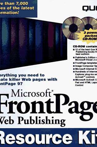 Cover of Microsoft Frontpage Web Publishing Electronic Resource Kit