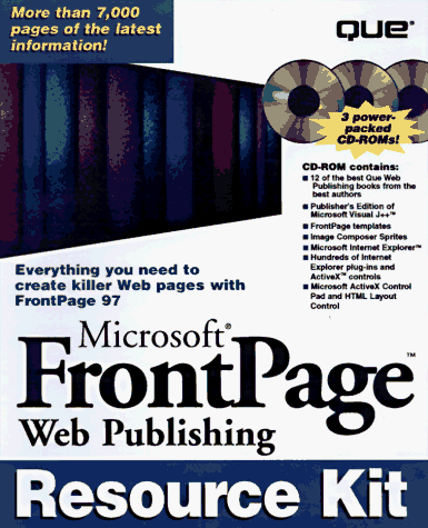 Book cover for Microsoft Frontpage Web Publishing Electronic Resource Kit