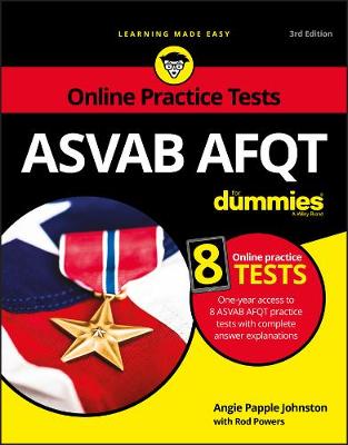 Book cover for ASVAB AFQT For Dummies