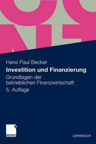 Cover of Investition Und Finanzierung