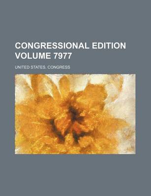 Book cover for Congressional Edition Volume 7977