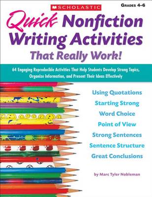 Book cover for Quick Nonfiction Writing Activities That Really Work!