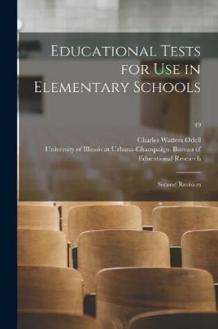 Cover of Educational Tests for Use in Elementary Schools