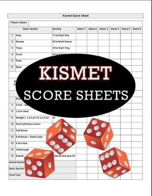 Book cover for Kismet Score Sheets