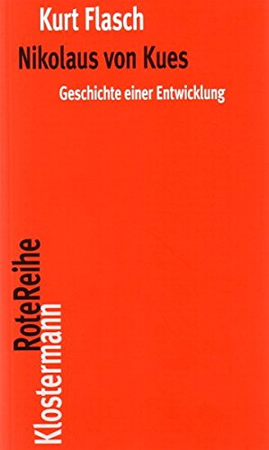 Cover of Nikolaus Von Kues. Geschichte Einer Entwicklung