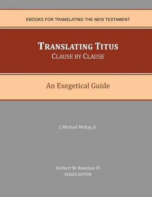 Cover of Translating Titus Clause by Clause