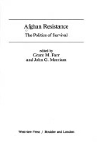 Cover of Afghan Resistance