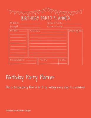 Book cover for Birthday Party Planner