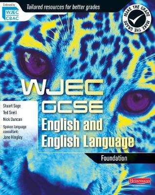 Book cover for WJEC GCSE English and English Language Foundation Student Book