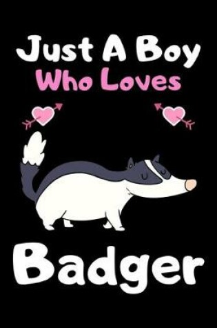 Cover of Just a boy who loves badger