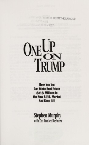 Cover of One Up on Trump