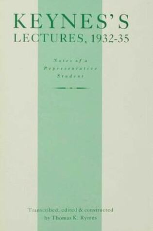 Cover of Lectures, 1932-35