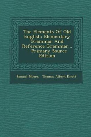 Cover of The Elements of Old English