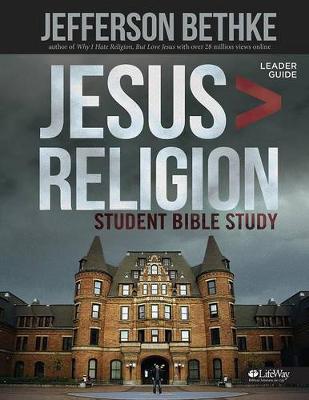 Book cover for Jesus > Religion - Student Leader Guide