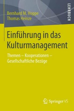 Cover of Einfuhrung in Das Kulturmanagement