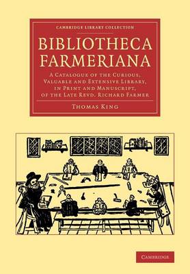 Book cover for Bibliotheca Farmeriana