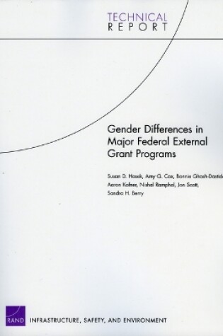 Cover of Gender Differences in Major Federal External Grant Programs