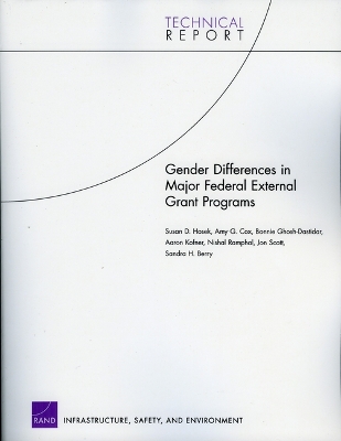 Book cover for Gender Differences in Major Federal External Grant Programs