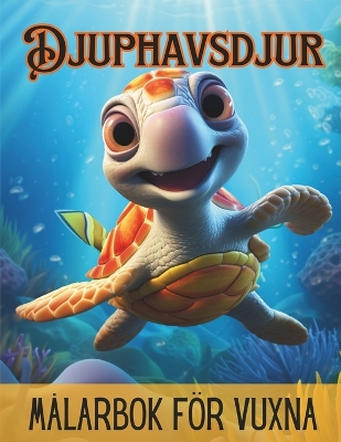 Book cover for Djuphavsdjur målarbok för vuxna