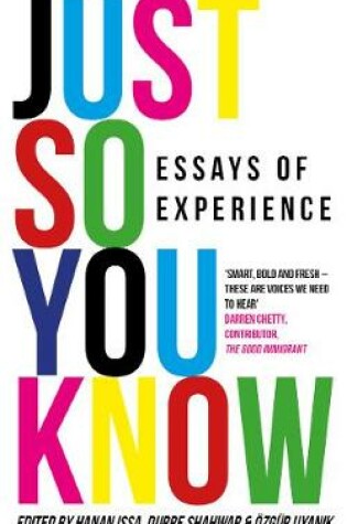 Cover of Just So You Know