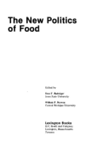 Cover of New Politics of Food
