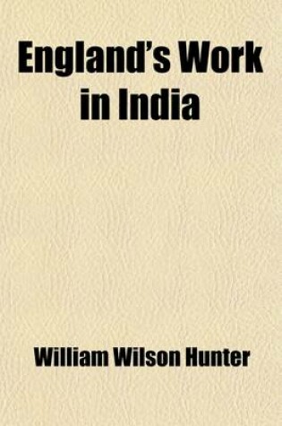 Cover of England's Work in India