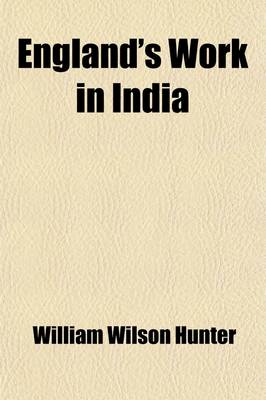 Book cover for England's Work in India