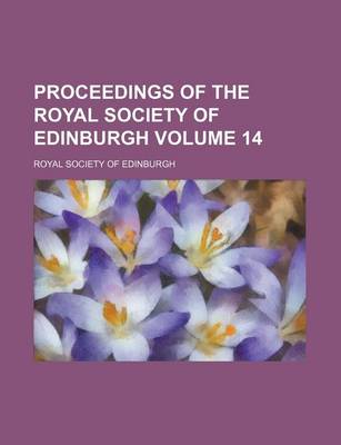 Book cover for Proceedings of the Royal Society of Edinburgh Volume 14