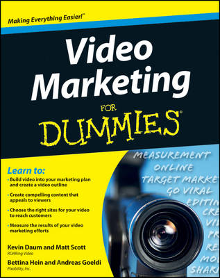 Book cover for Video Marketing For Dummies