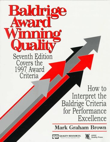 Book cover for Baldrige Award Winning Quality