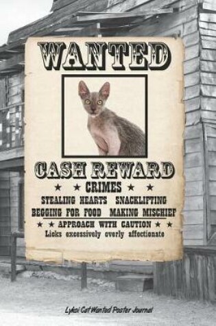 Cover of Wanted Cat Lykoi Notebook