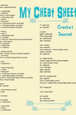 Cover of My Cheat Sheet Crochet Journal