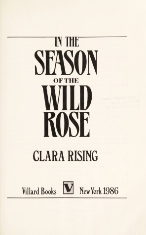 Book cover for In the Season of the Wild Rose