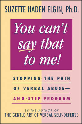 Book cover for You Can't Say That to Me